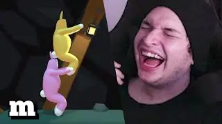 meiaum e ycaro jogando super bunny man