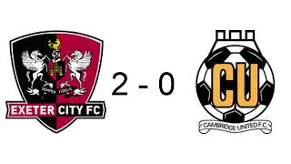 Exeter City vs Cambridge United 2-0 League 1 2023