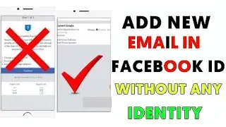 How to add mail without confirm identity & check point | add email in fb account