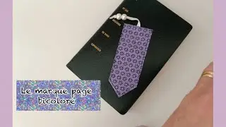 Le marque page bicolore , couture rapide et facile