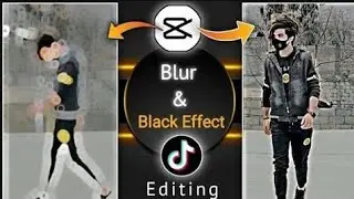 Halo blue & black effect video capcut tutorial |Capcut halo blur effect video editing #cupcut #bluur