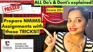 How to make NMIMS Assignments to avoid COPY CASE🔥Writing, Plagiarism & Submission Explained!✅🔥