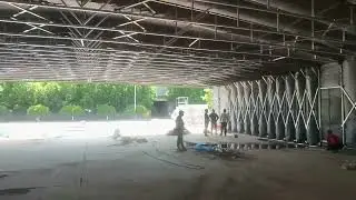 Foldable movable car port garage and temporary warehouse