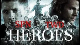 SPN & TWD - Heroes (music video)