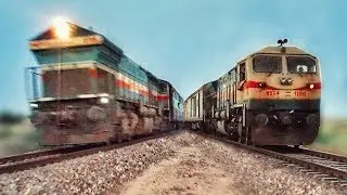 Goods Locomotive WDG4 with Passenger Trains | Indian Railways