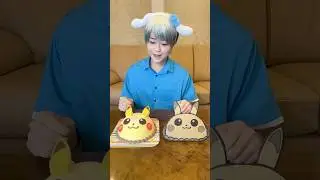 EAT A CARDBOARD CAKE！#asmr