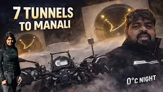 Mandi to Manali Night Ride | 7 Tunnels, 0&deg;C Cold & Winter Challenge| Latest road conditions 