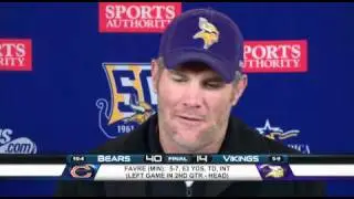 Brett Favre Interview After Concussion