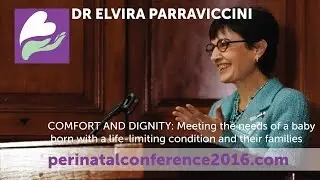 Dr Elvira Parravicini, Neonatologist & Ass Prof of Paediatrics speaking on perinatal hospice care