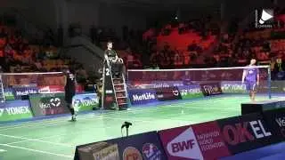Jan O. Jorgensen vs Wang Zhengming - MS - Last rallies [Denmark Open 2015]