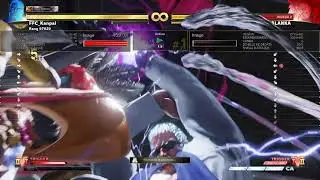 Urien VT1 again'st Blanka command grab