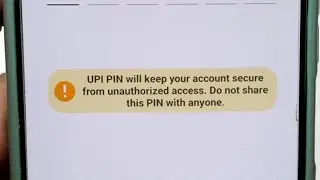 Upi Pin Will Keep Your Account Secure From Unauthorised Access Do Not Share This Pin With Anyone