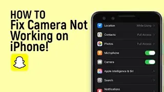 C&oacute;mo arreglar la c&aacute;mara de Snapchat que no funciona en el iPhone [f&aacute;cil]