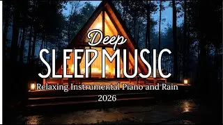 FALL INTO SLEEP INSTANTLY - Relaxing Sleep Music Instrumen Piano | Rain Sounds for Stress Relief