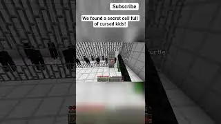 We found a secret cell full of cursed kids! #minecraft
