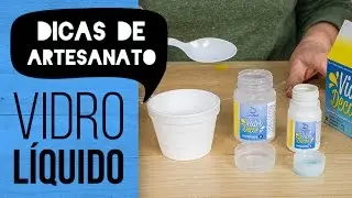 Dicas de Artesanato - Aplicando VIDRO LÍQUIDO