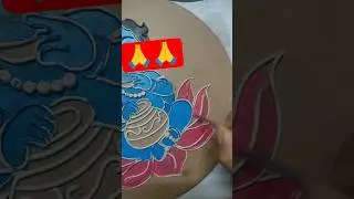 Radhe radhe | handmade lipponart |krishna ji lipponart #shorts #viral #krishna #art
