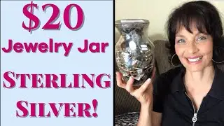 JEWELRY JAR HAUL | Goodwill Blue Box Jewelry  Unboxing TO RESELL ON EBAY 2020