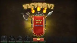 Castle Clash Archdemon(Stun and Huge DMG) Full 3 min !!! 600+ mil DMG !!! With Trixie Treat !!!