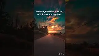 Creativity by nature is an act of boldness and rebellion. |#shorts #nature #sky #beunique9530 #tree