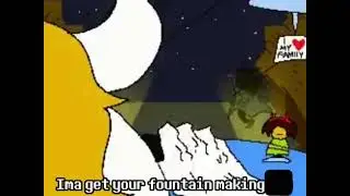 asgore runs over dess clean 
