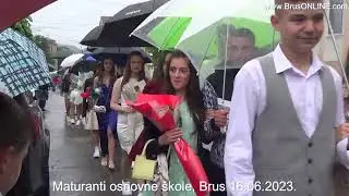 Maturanti osnovne škole Brus, defile 16.06.2023.
