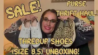 ThredUp Shoes (Size 8.5) Unboxing + PURSE Thrift Haul SALE! Rothy&rsquo;s, Nike, J Crew, Coach, Hobo, Kors