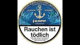 🇩🇪🇺🇸 Pfeife rauchen  |  Kopp Tobaccos &raquo;Caribbean Blue: Graham&laquo;  |  Pipe Tobacco  |  Pfeifentabak