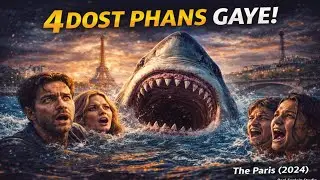 The Paris (2024) 😱 | 4 Dost Samundar Me Phans Gaye | Shark Attack Movie Explained in Hindi