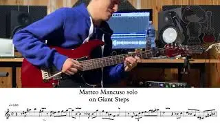 Giant Steps John Coltrane   Matteo Mancuso  transcription