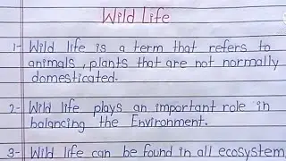 10 lines on Wildlife in English | Essay on Wildlife in English |