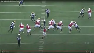 Julius Welschof Michigan Wolverines getting pressure