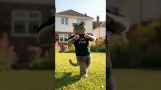 British cat dances happily~! #ktrot 🐱🎵 #catdance #allages #cat #funny #animaldance #pets #funnycats