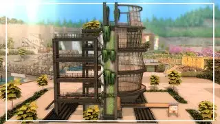 Sims 4 Speed Build | Industrial Eco Community Space