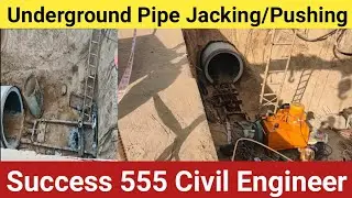 underground Pipe Jacking Pushing | Advantages | for Drain water, Electrical cable | Civil Engineer