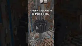 Amethyst geodes in bedrock be like...
