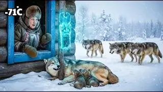 Heroic Rescue in -77&deg;C Blizzard | Elderly Woman Saves a Pregnant Wolf | Survival Story