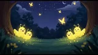 Tiny Glow Worms Light the Skies ✨🐛 | Soothing Nursery Rhyme for Kids | UK Bedtime Songs