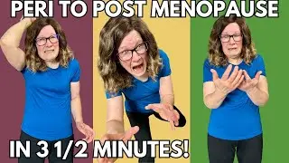 Peri to post menopause in under 4 minutes! Comedy for women over 40.