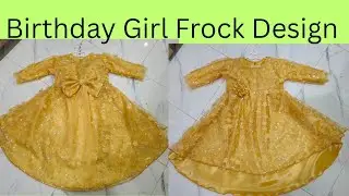 Birthday special tail frock/ step by step cutting and stitching