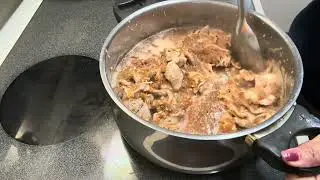 guiso, en tomatado, de bistec de cerdo #comidafacil #comida 