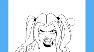 HOW TO DRAW HARLEY QUINN