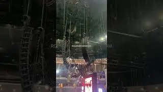 Using Tool to test a JBL VTX arena system #tool #roadie #backstage #rock #stories #jbl #jblspeaker