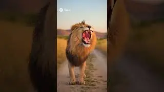 From human to lion 🦁 | transition #slowed #music #anime #aiart