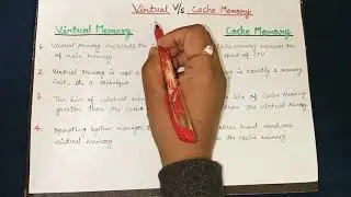 Virtual Memory vs Cache Memory | Difference between Virtual Memory and Cache Memory in Hindi