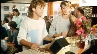 1980s UK Seaside Town, Teenage Boys Visit Pub
