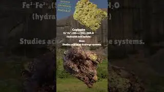 Copiapite: An Acidic Sulfate Relic of Pyrite Oxidation #geology #minerals #crystals #copiapite