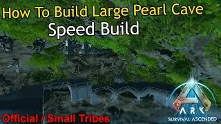 How To Build A Large Pearl Cave! - Ark Survival Ascended PVP Speed Build