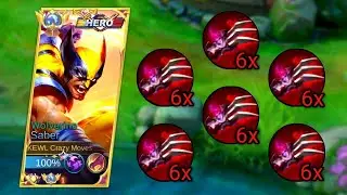 GAME PLAY SABER WOLVERINE BUILD!? THE MOST BRUTAL BUILD THAT CAN ONE SHOT EVERYTHING - MLBB
