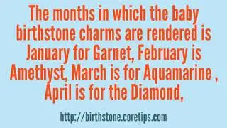 Baby Birthstone Charms